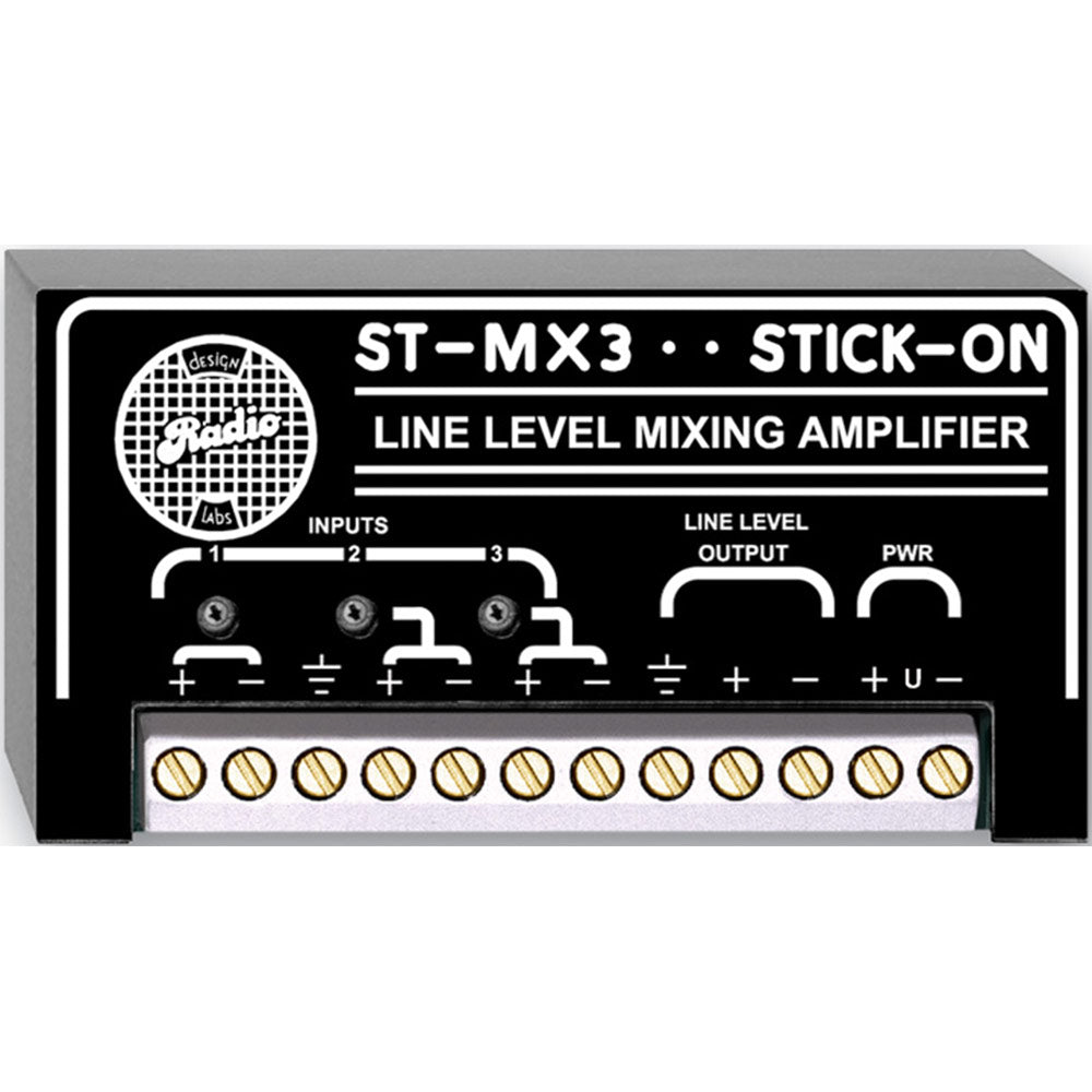 RDL ST-MX3 Three Input One Output Line Level Mountable Mixer