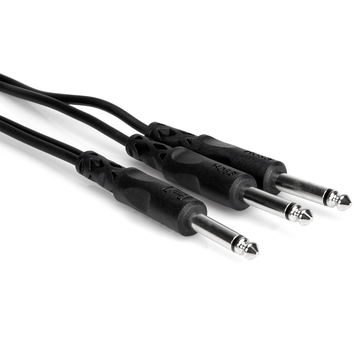 Hosa CYP-103 Y Cable, 1/4 inch TS to Dual 1/4 in TS, 3 feet