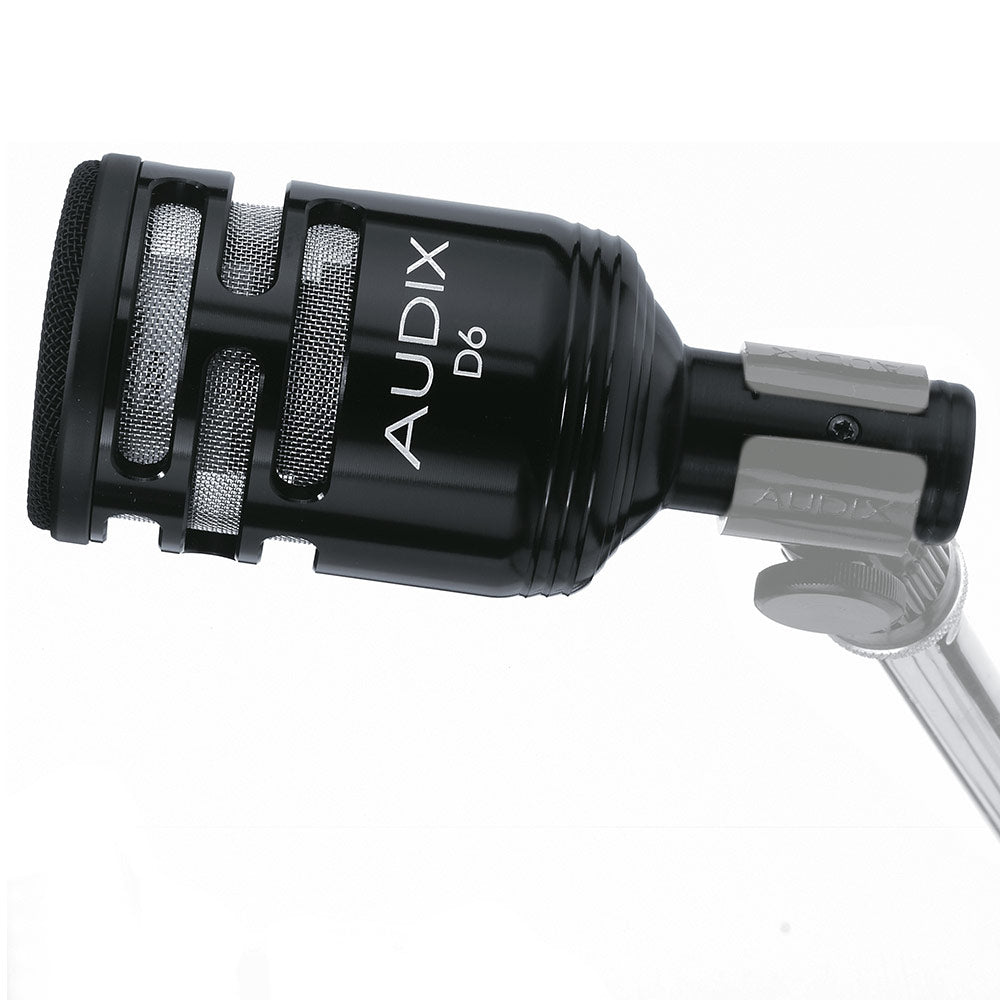 Audix D6 Compact Pre-Emphasized Dynamic Microphone Contoured For Kick Drum, Bass Cabinets