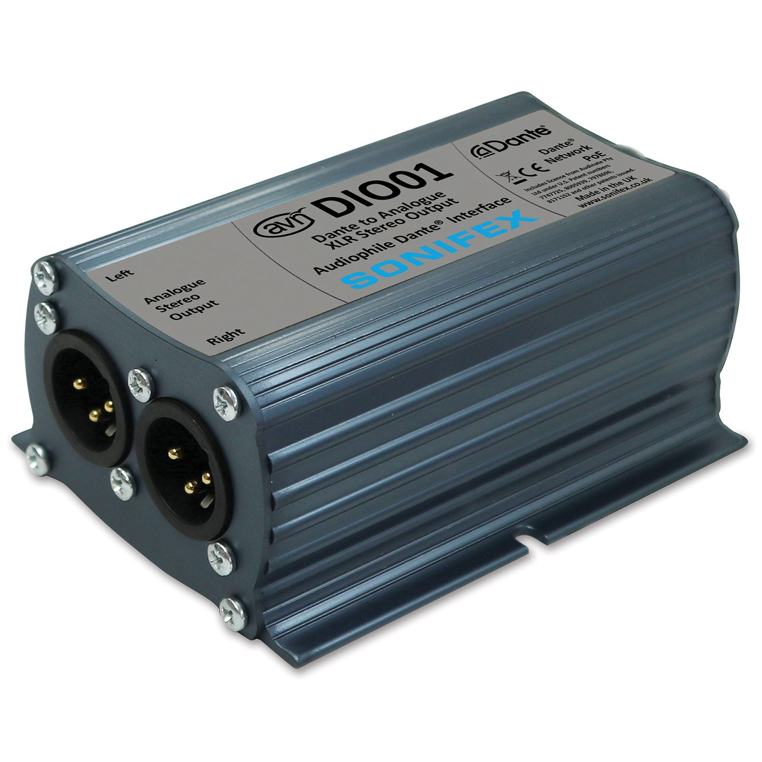 Sonifex AVN-DIO01 Dante to Analogue XLR Stereo Output