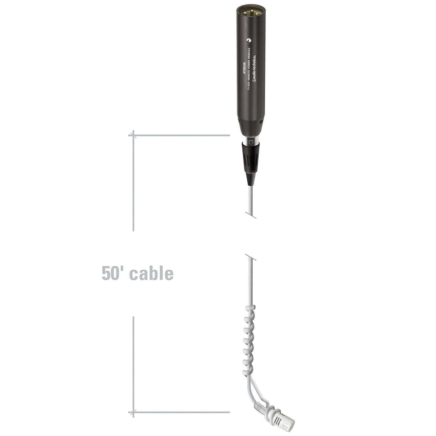 Audio-Technica ES933WC Cardioid Condenser Hanging Microphone (White)