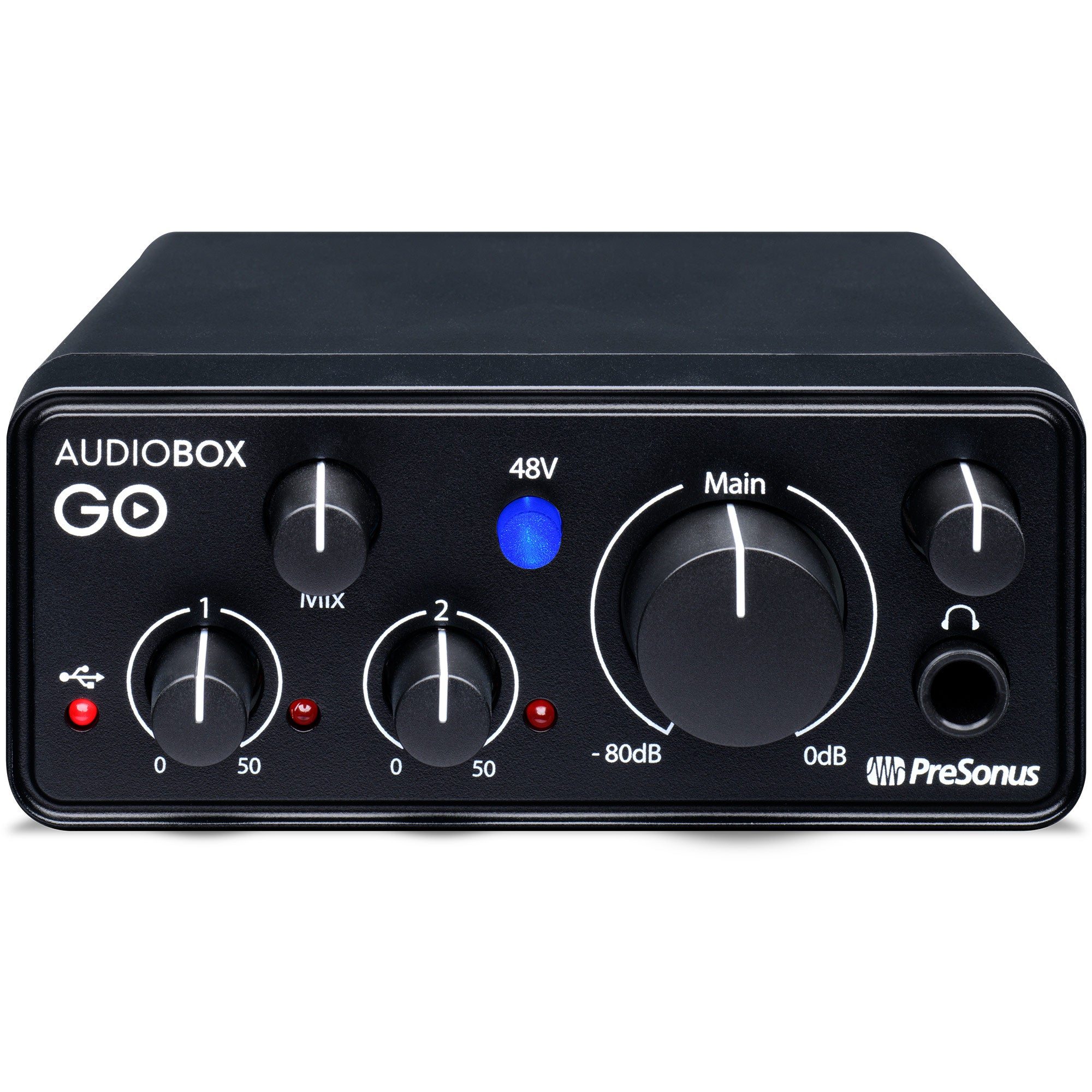 PreSonus AudioBox GO - Ultra-Compact Mobile 2x2 USB Audio Interface