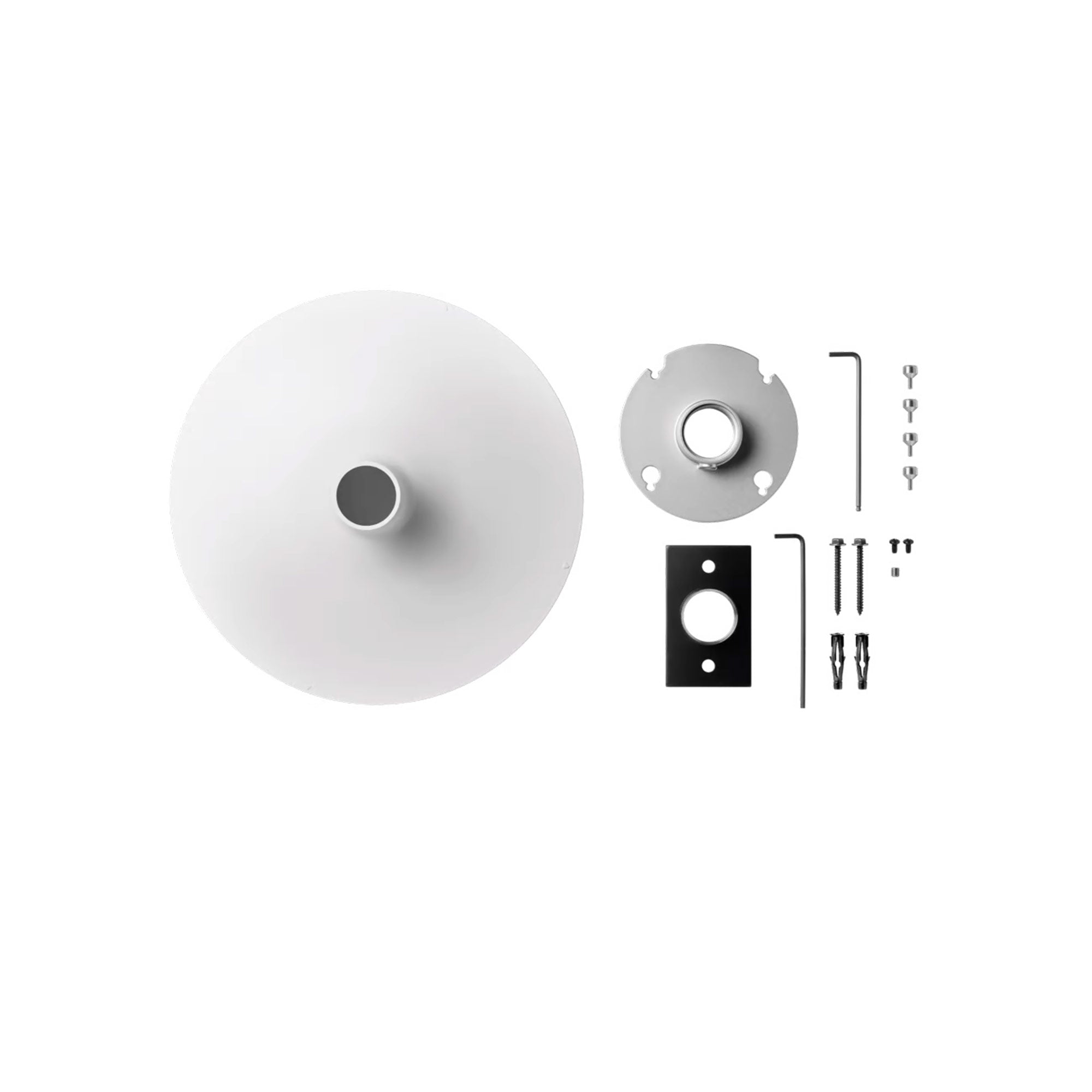 Shure A900W-R-PM - Round Pole Mount Kit for MXA910 or MXA920 (White)