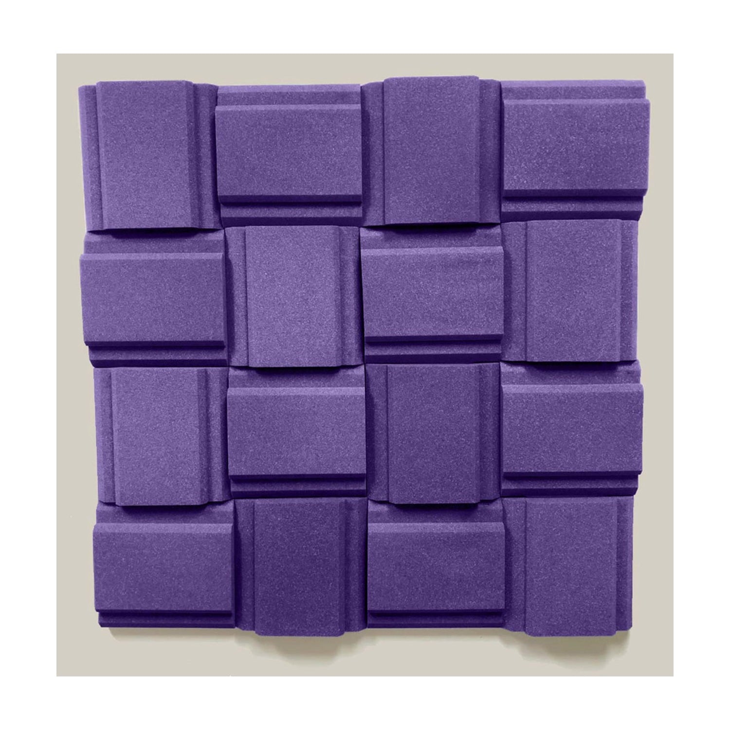 Auralex Studiofoam Royale Parquet - Acoustic Absorption Panels (Purple / Box of 16)