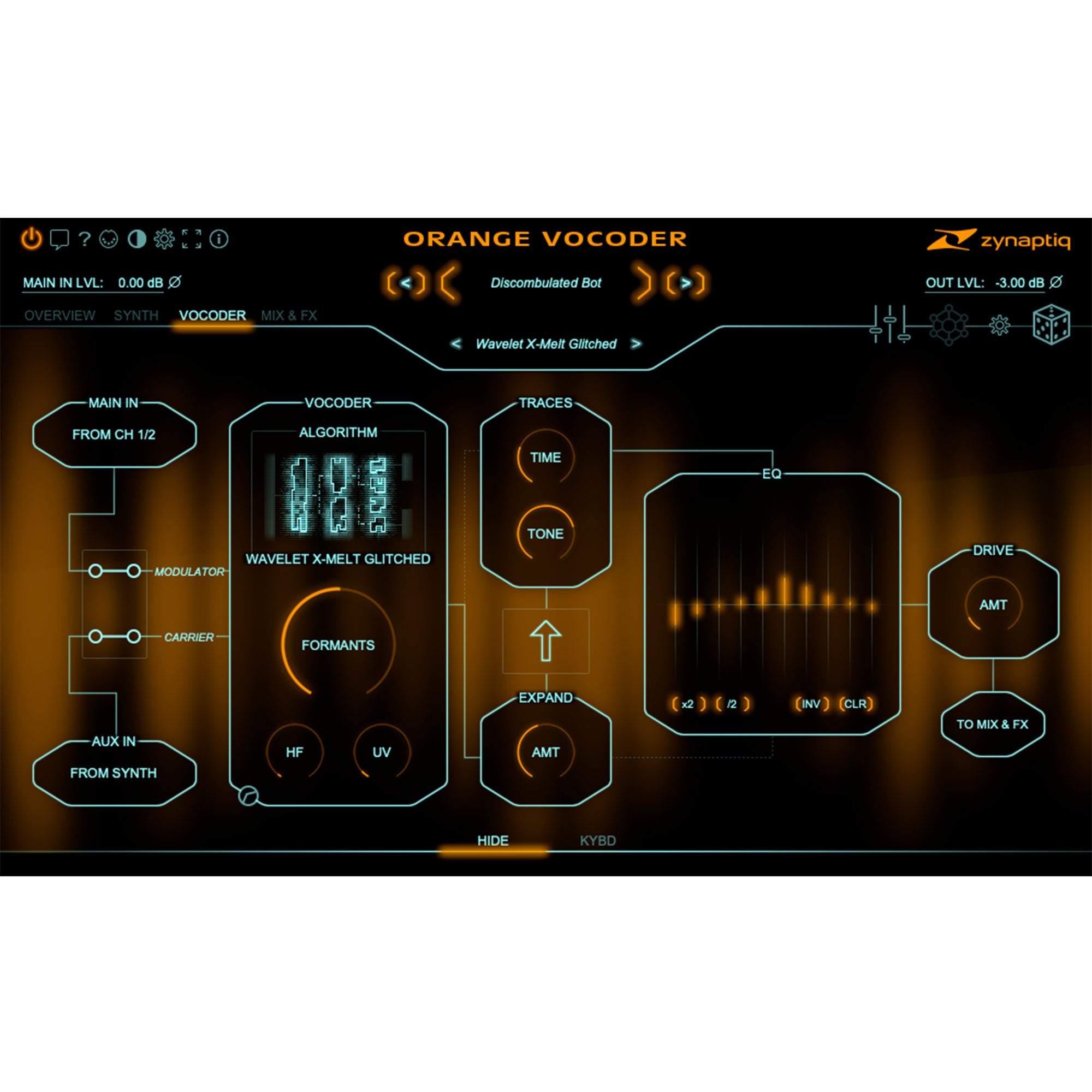 Zynaptiq Orange Vocoder 4 - Multi-Algorithm Vocoder Effect Plug-In (VST/AU/AAX)