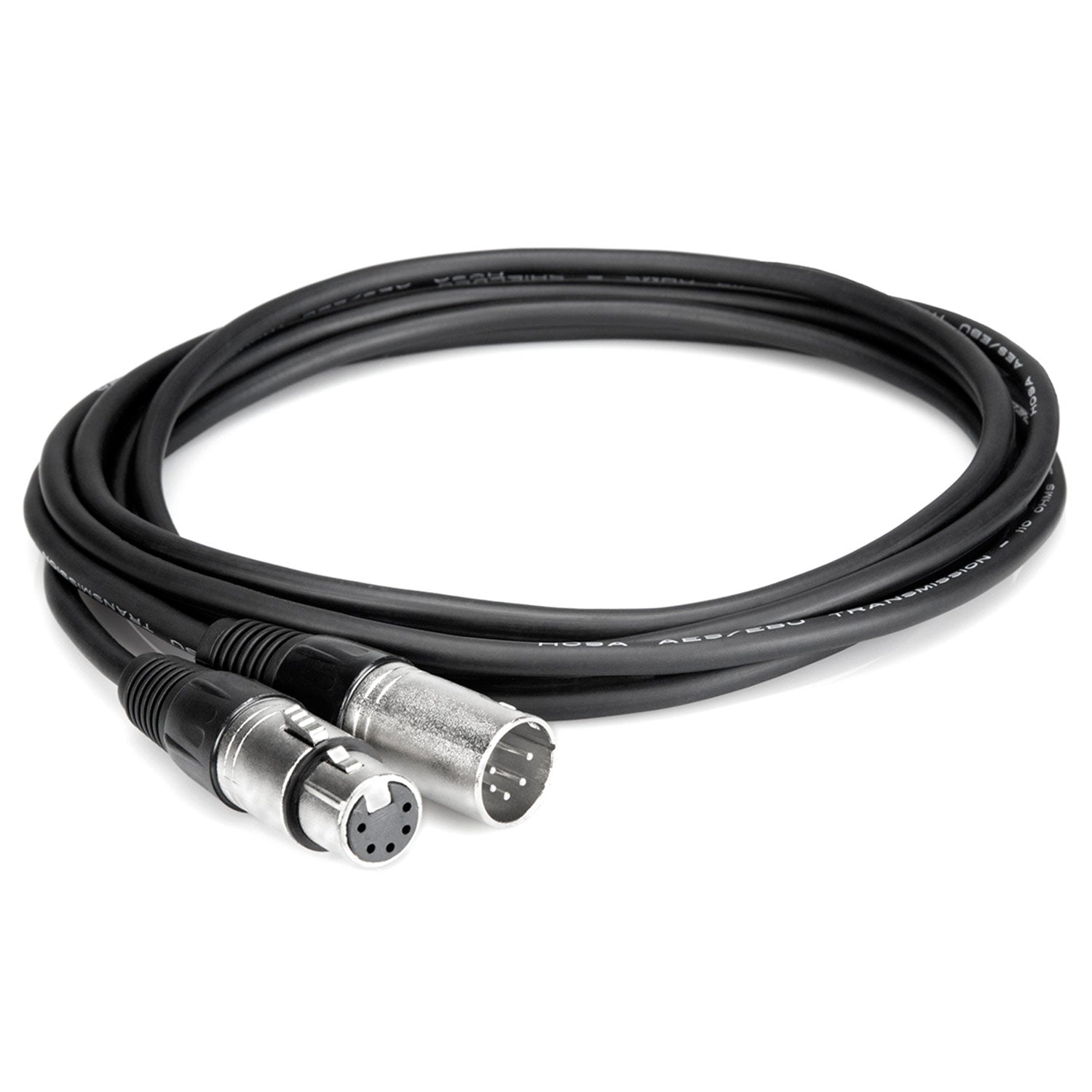 Hosa DMX-550 DMX512 Cable, XLR5M to XLR5F, 24 AWG X 2 OFC, 110-ohm Cable, 50 feet