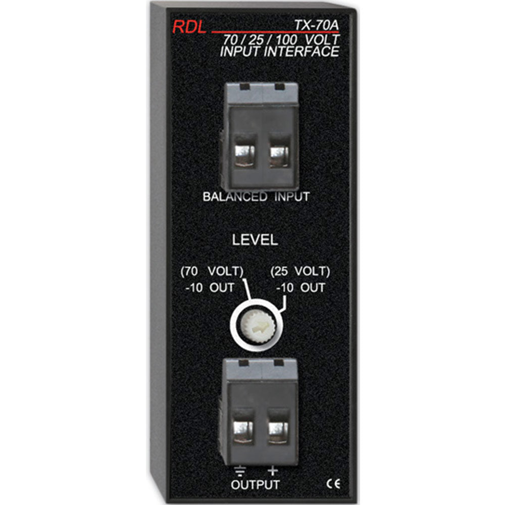 RDL TX-70A Input Interface with unbalanced line out