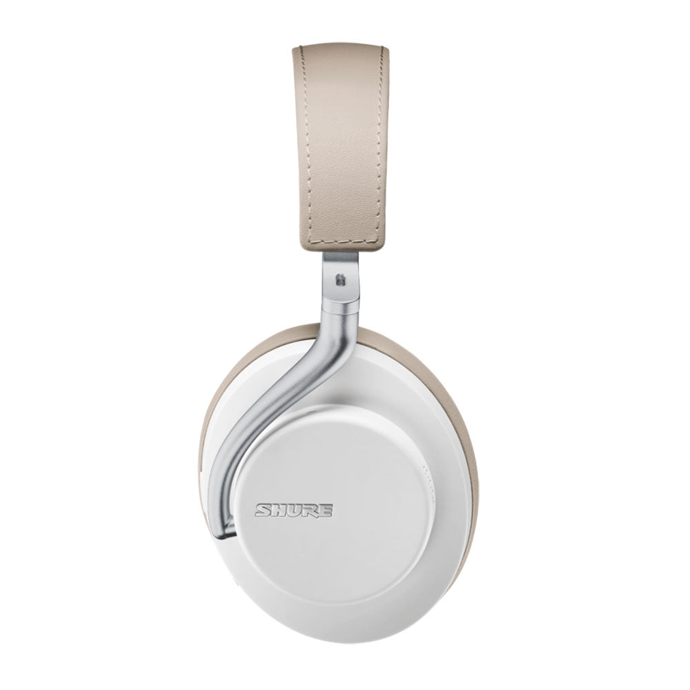 Shure SBH2350-WH AIONIC 50 Bluetooth Noise-Cancelling Headphones (White)