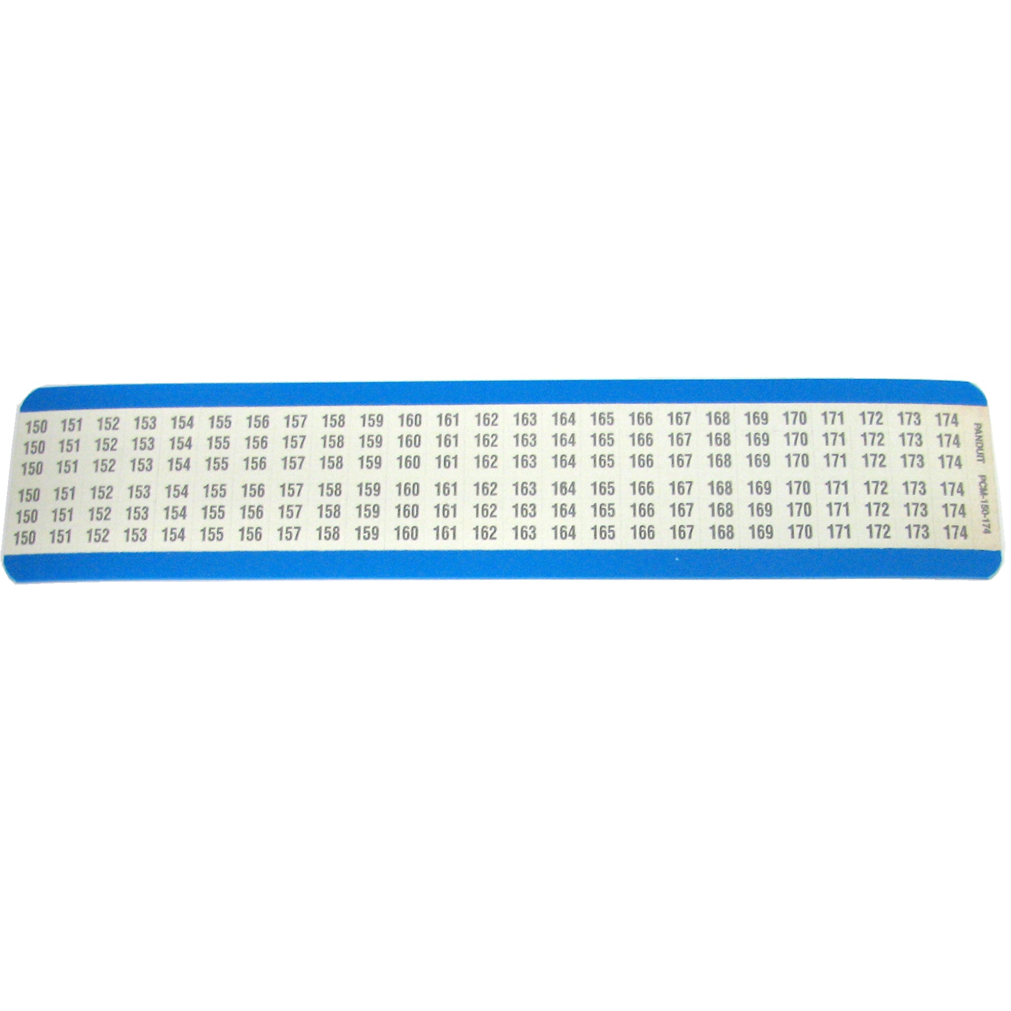 Panduit Pieces M-150-174 Consecutive Number Wire Marker Card - #150-174