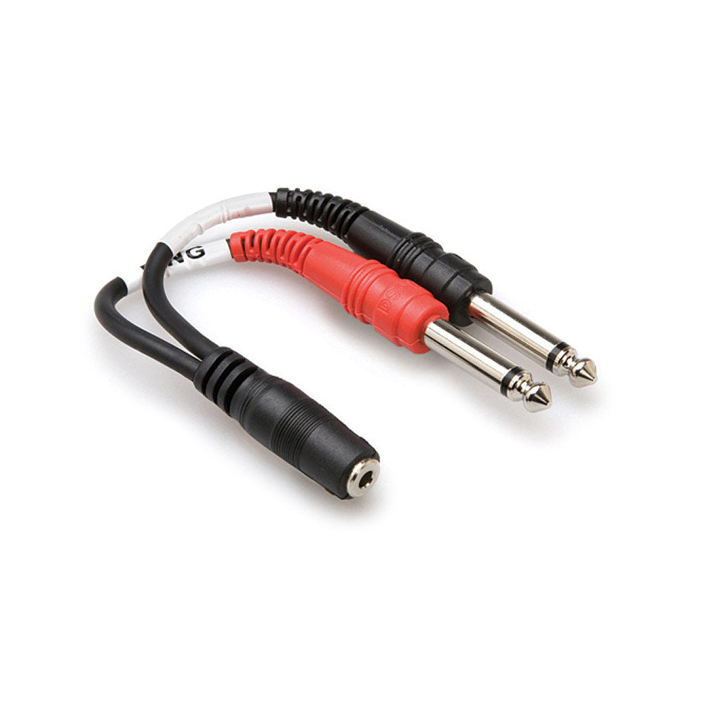 Hosa YMP-434 Stereo Breakout - 3.5mm TRSF to Dual 1/4in TS