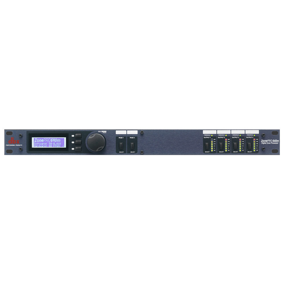 DBX ZonePRO 640M 6-Input 4-Output Digital Zone Processor