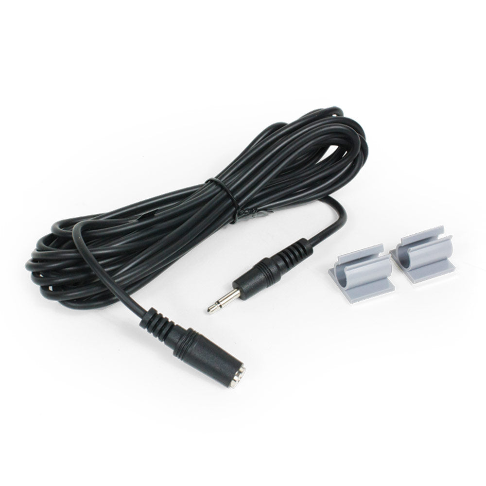 Williams AV WCA 007 WC 3.5mm Male-To-3.5mm Female Mono Cable w/ Mounting Clips (12 Ft.)