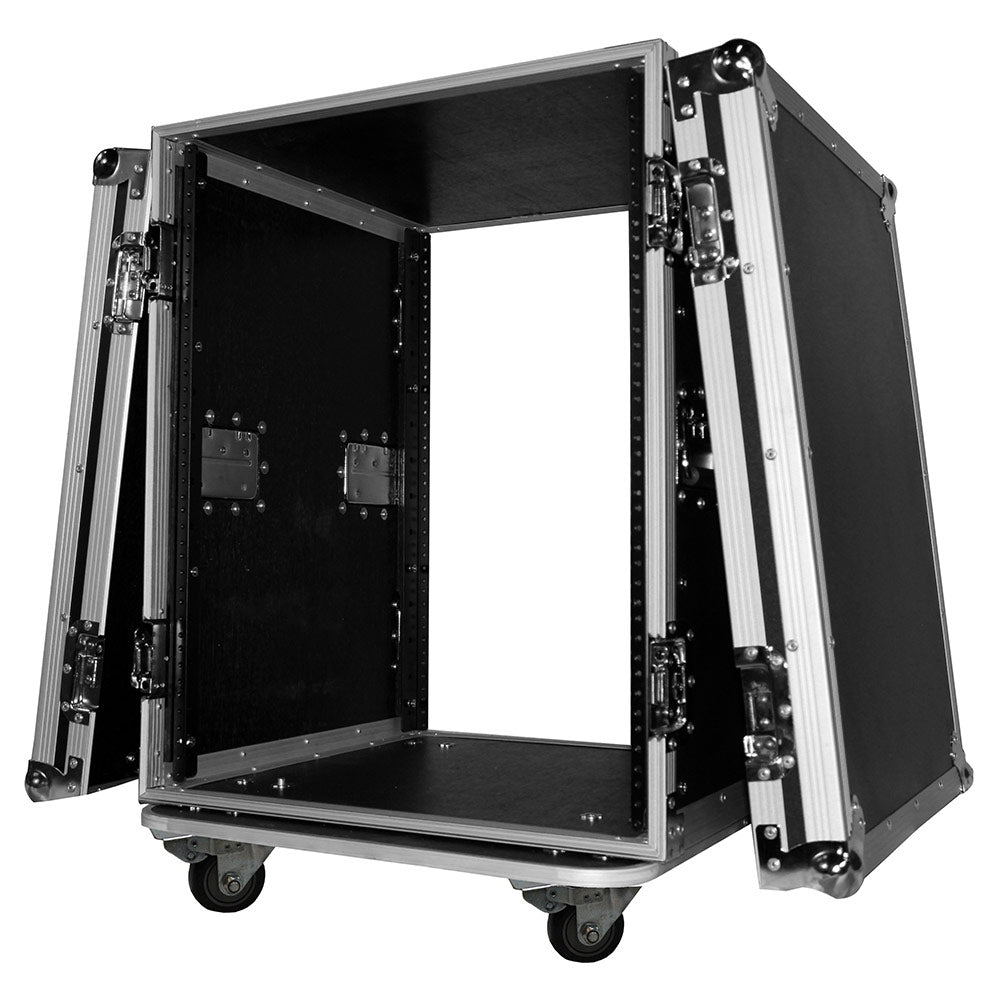 ProX T-14RSS - 14U Vertical Rack, 4" Blue Casters
