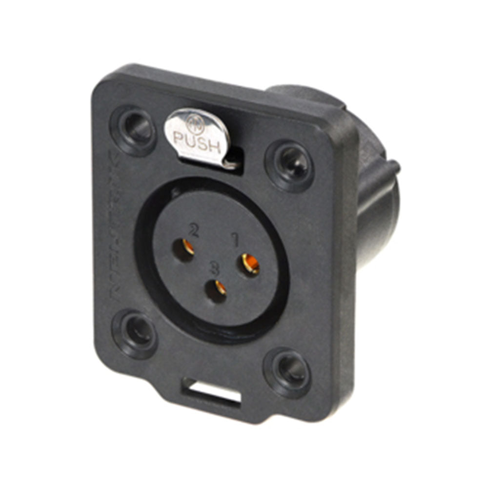 Neutrik NC3FDX-TOP Total Outdoor Protection Chassis Mount XLR Female Connector