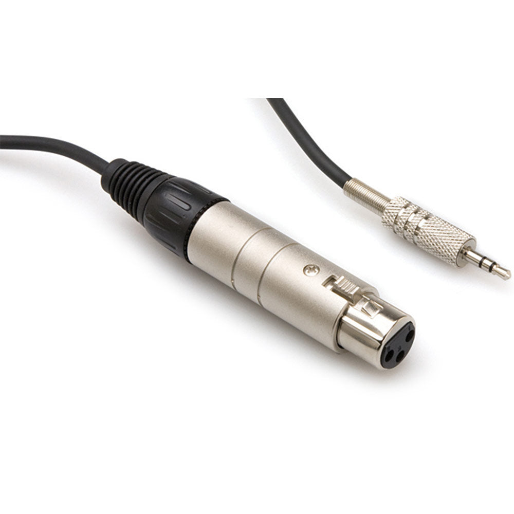 Hosa MIT-156 XLR3F to 3.5 mm TRS Impedance Transformer, 18 inches