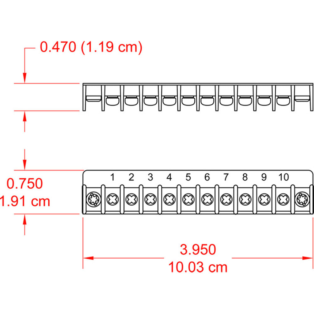 RDL SR-TB10 Terminal Block Assembly for SR-4