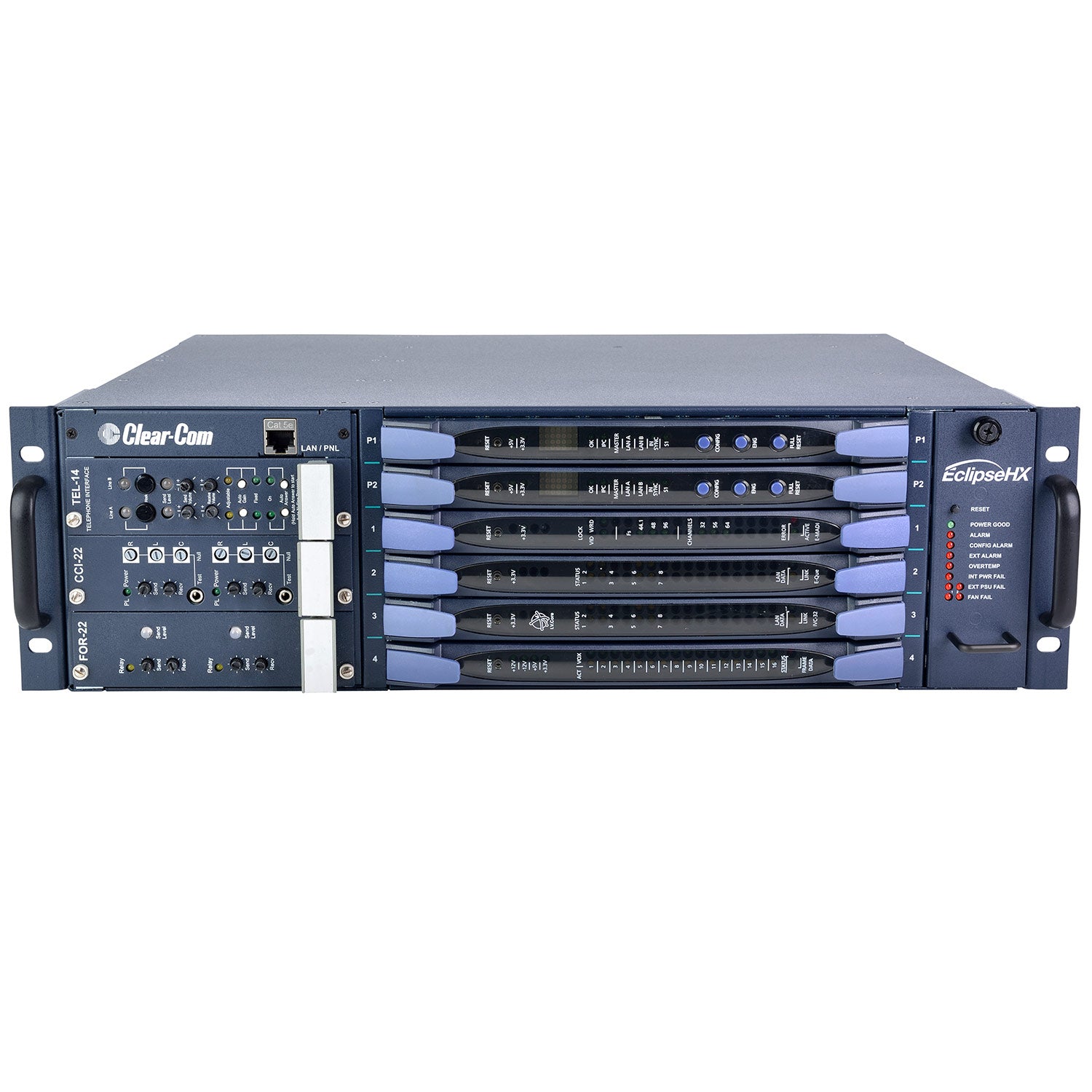 Clear-Com ECLIPSE-HX-DELTA-32P - Eclipse HX Delta Modular Intercom Frame (32 Analog Ports / 2 CPU)