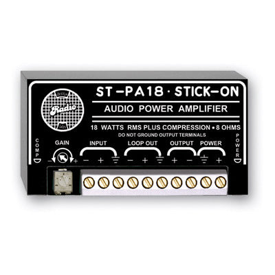 RDL ST-PA18 18 Watt 8 Ohm Audio Power Amplifier - STICK-ON series module