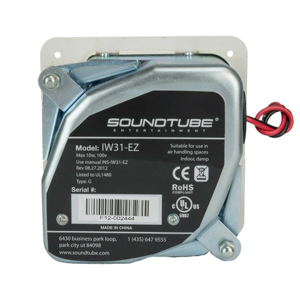 Soundtube IW31-EZ-BK - Full-Range 3-Inch In-Wall Loudspeaker (Black)