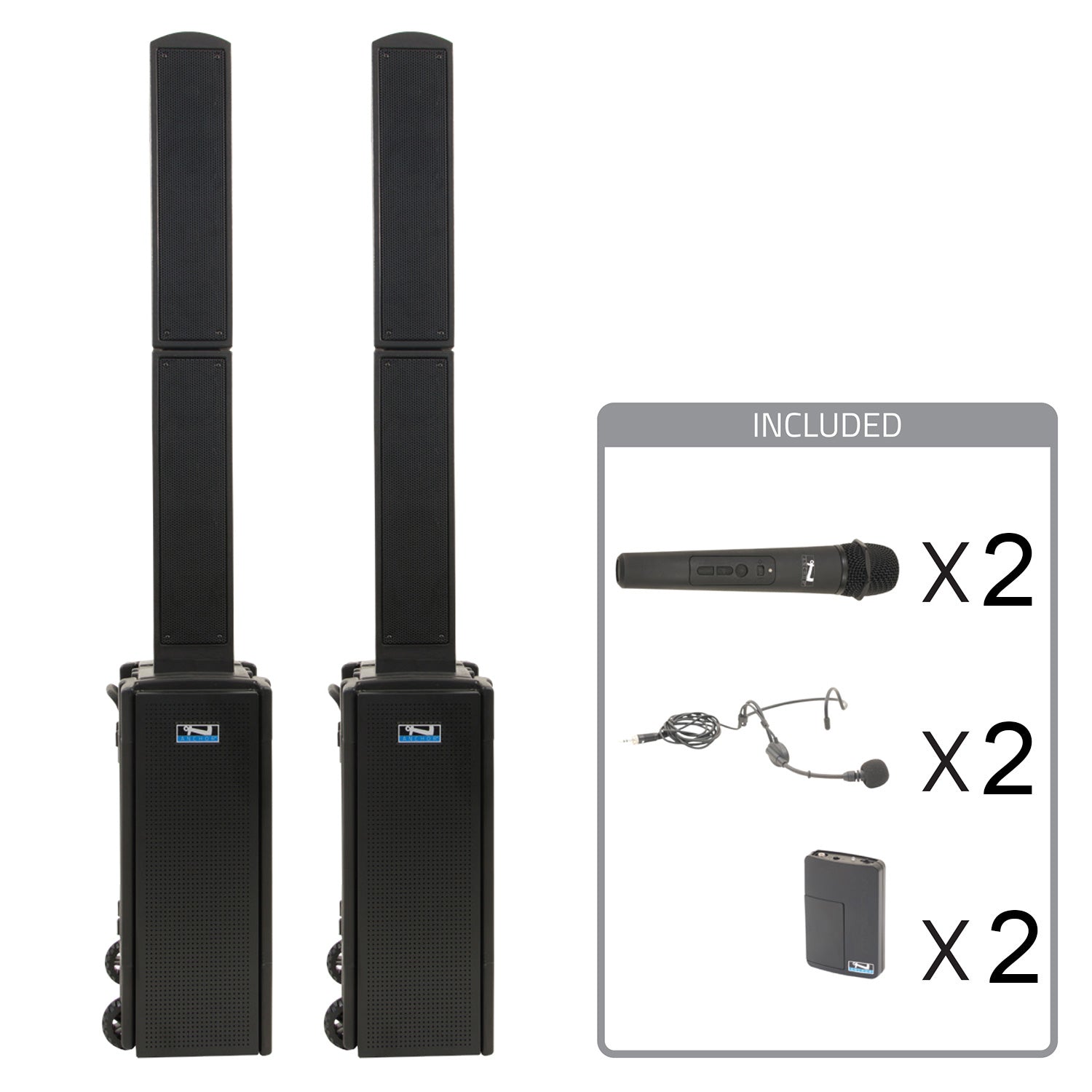 Anchor Audio Beacon 2 AirFlex XR4 - Portable PA Package with 2x Wireless Handheld / 2x Headset Mics