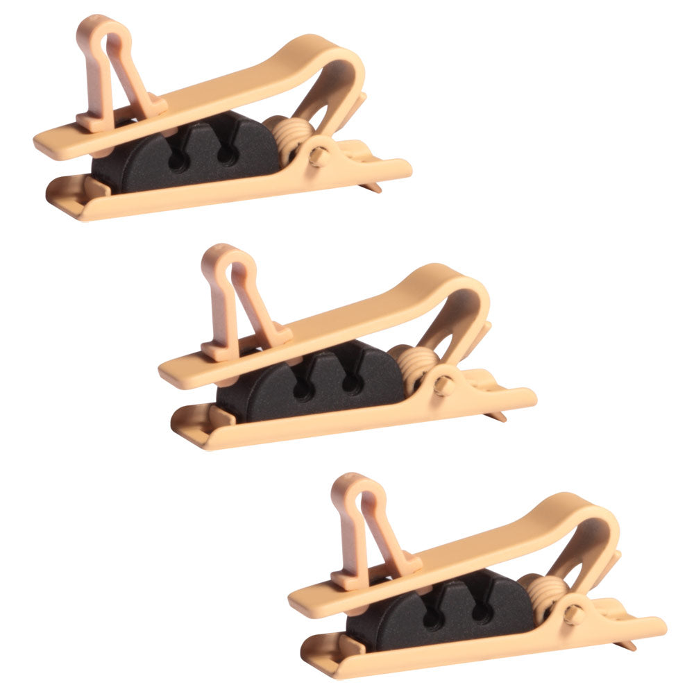 Shure RPM40STC/T - Single Tie Clip, Tan, Qty. 3