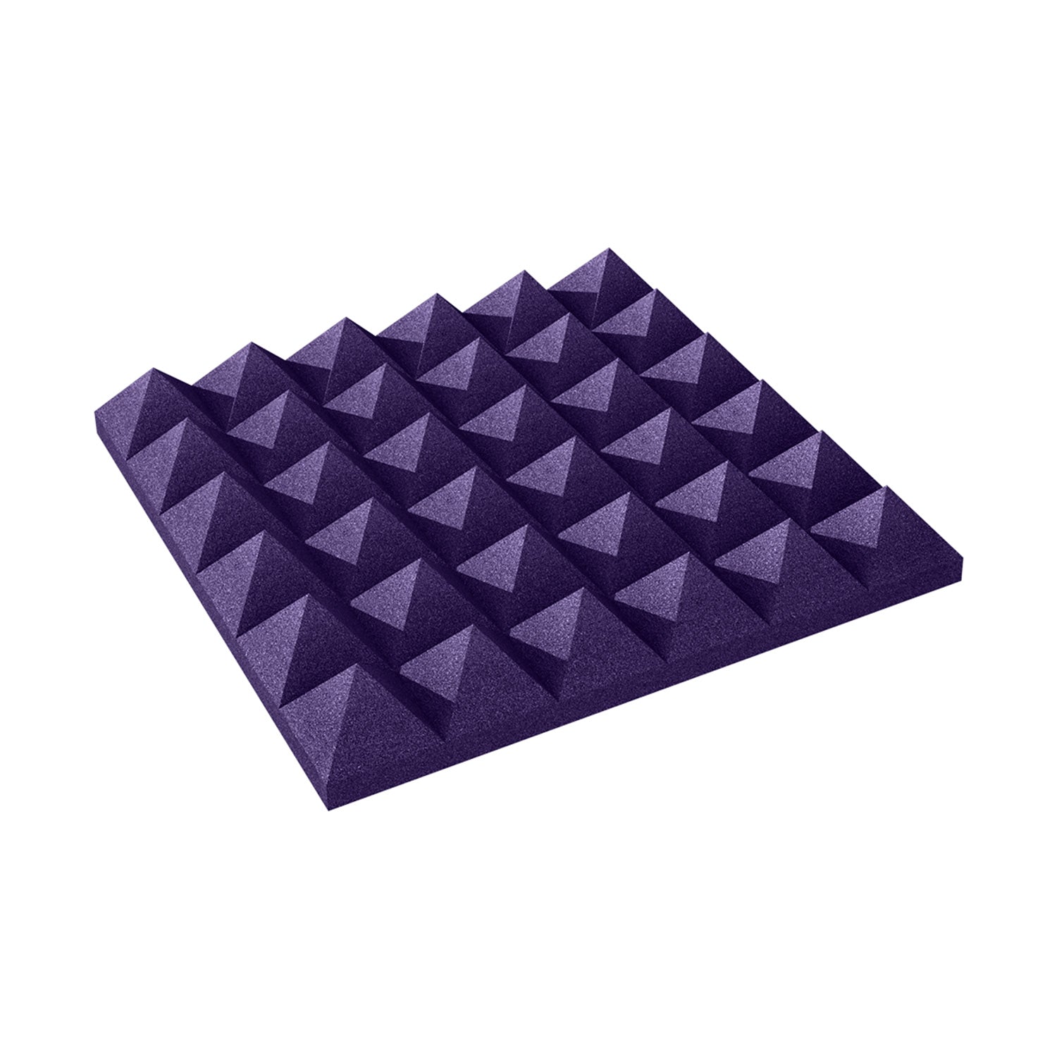 Auralex 4" StudioFoam Pyramid - 2x2 Foot Absorption Panel (Purple / Box of 6)