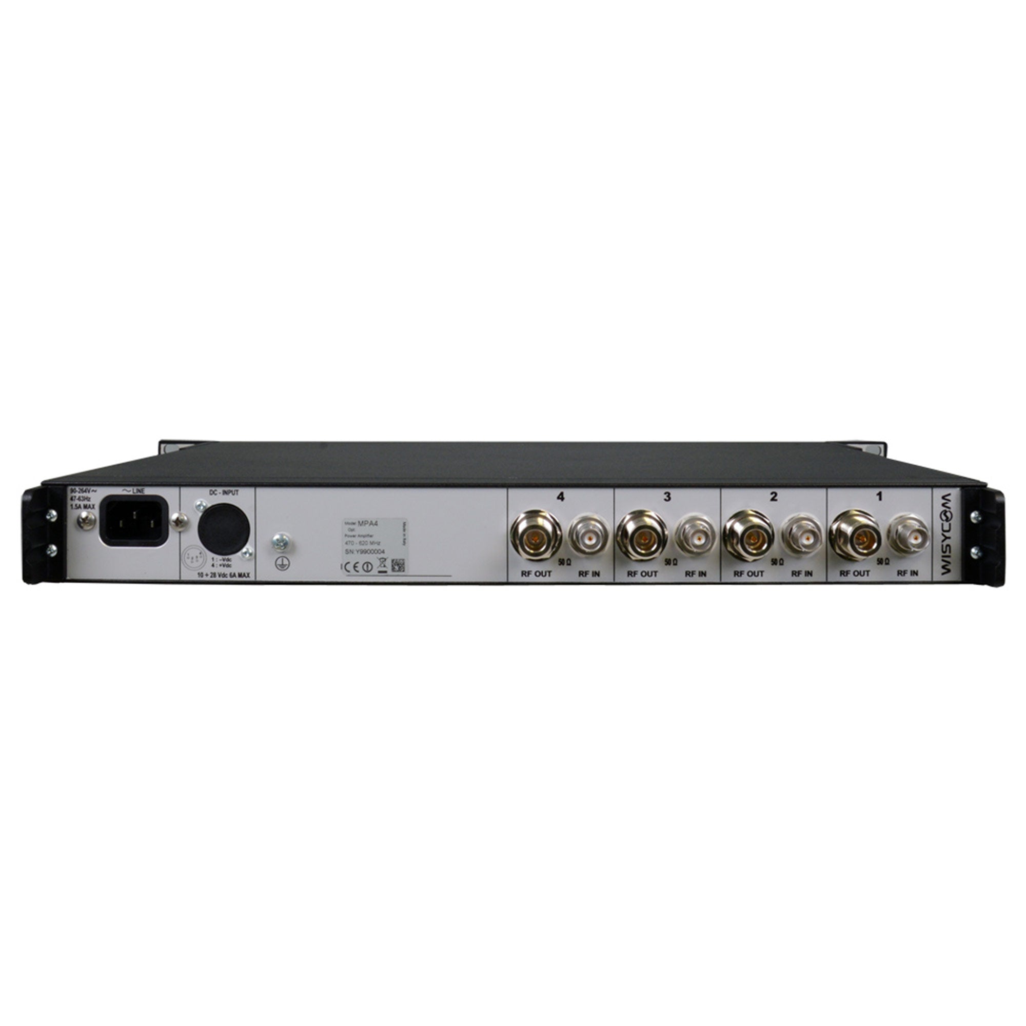 Wisycom MPA4 - Four-Channel RF Power Amplifier (BL Band / 470-620 MHz)