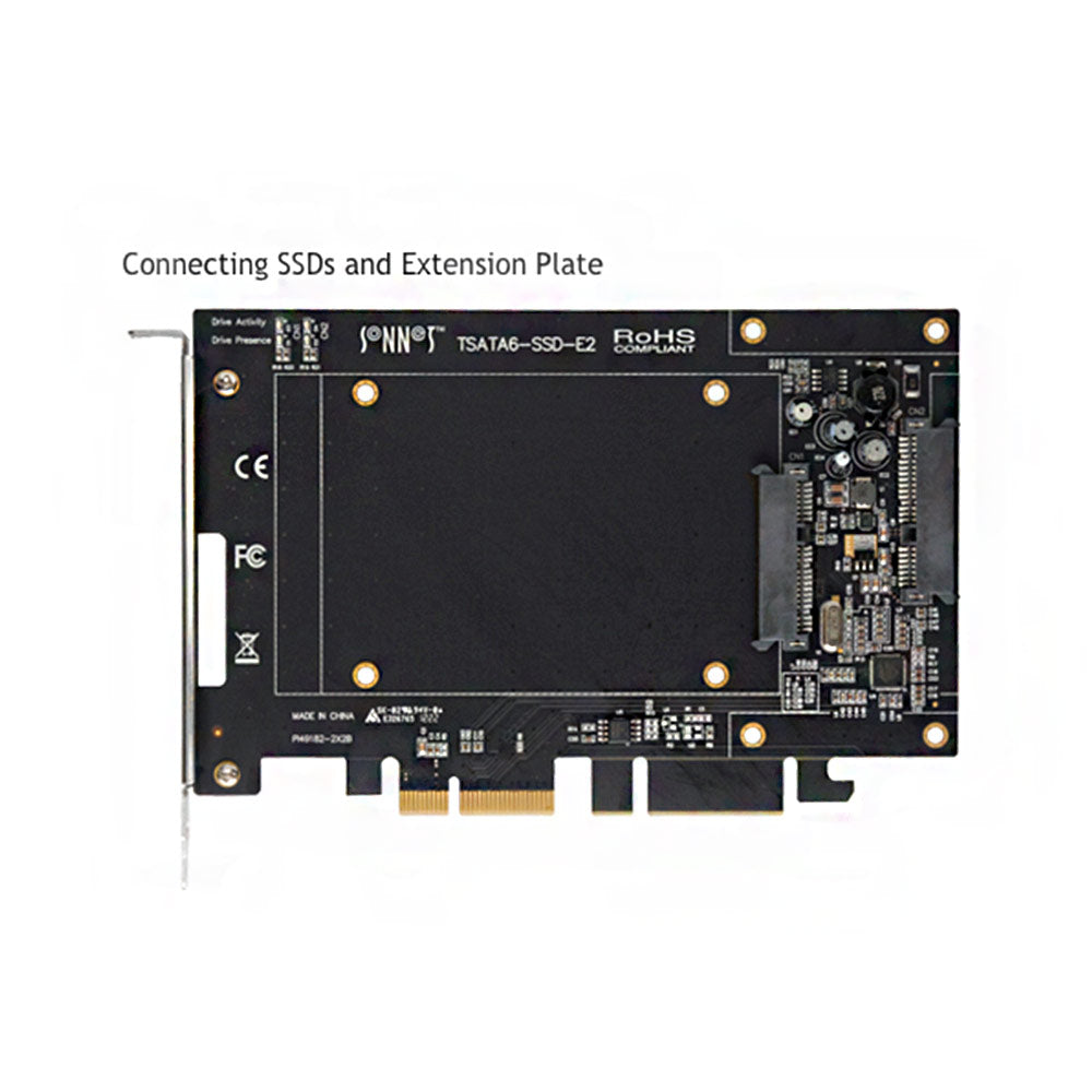 Sonnet TSATA6-SSD-E2 - Tempo SSD 6Gb/s SATA PCIe 2.0 Drive Card for SSDs
