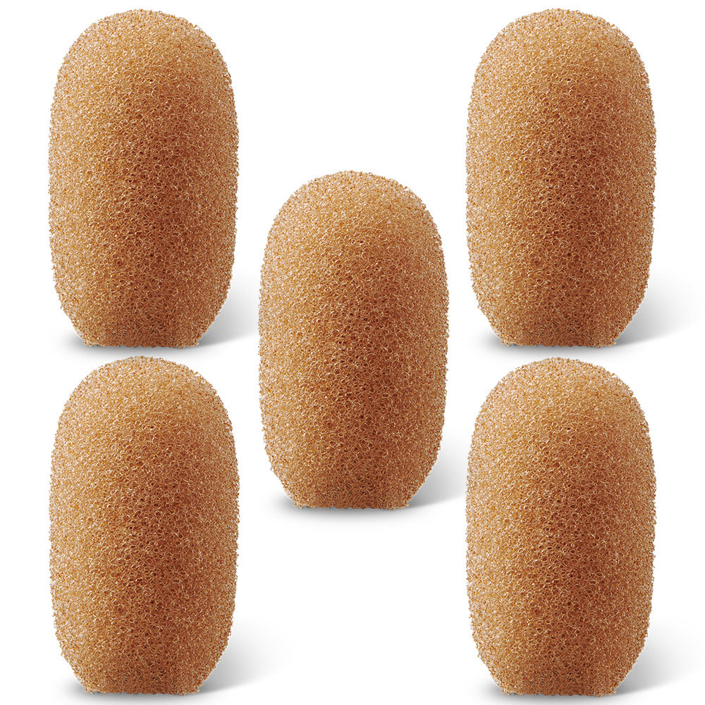 Shure RPMDL4WS Foam Windscreens for DL4 Lavalier (Cocoa / Set Of 5)