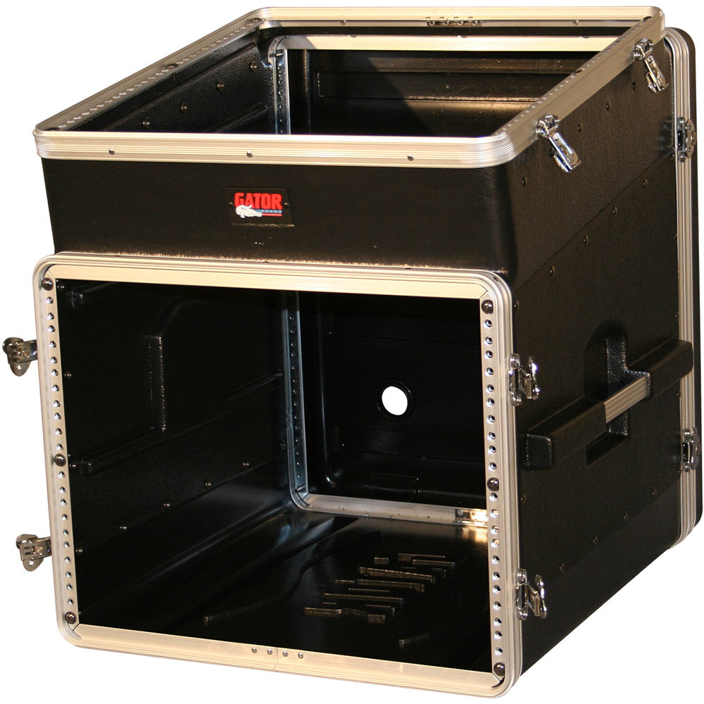 Gator GRC-10X8 Polyethylene Console Rack with 10-U Slant Top Over 8-U Bottom