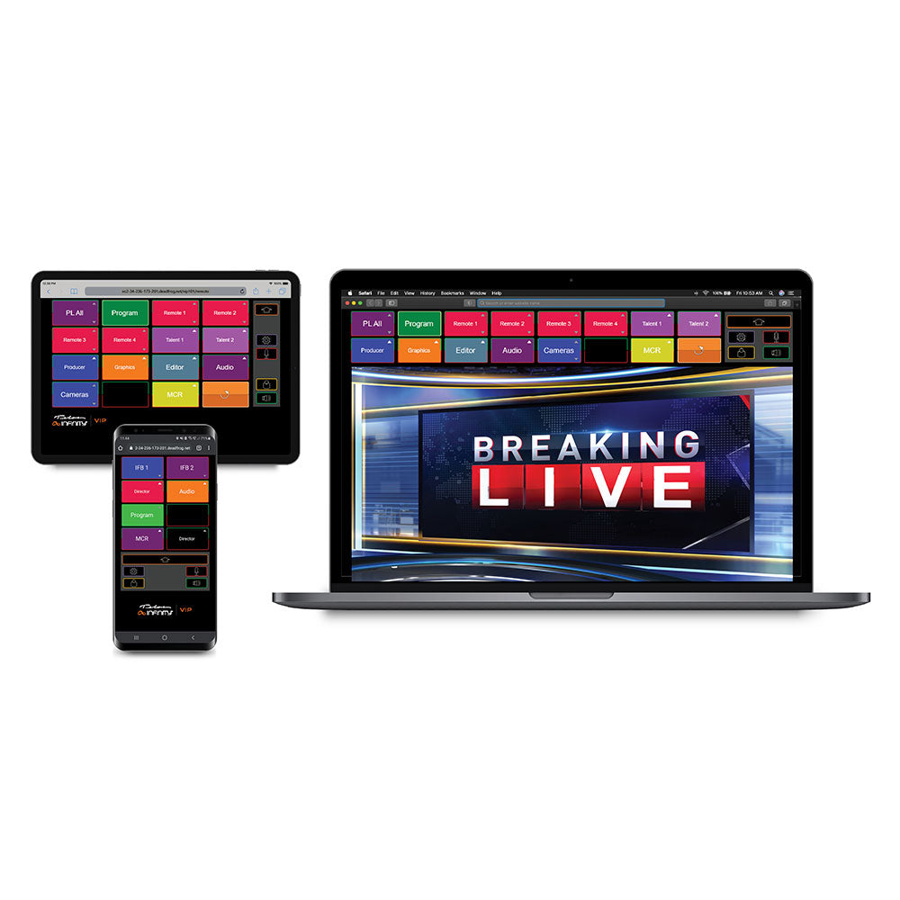 Telos 3002-00090-000 - INF-VIP-4 Infinity VIP 4-Key Virtual Intercom Panel