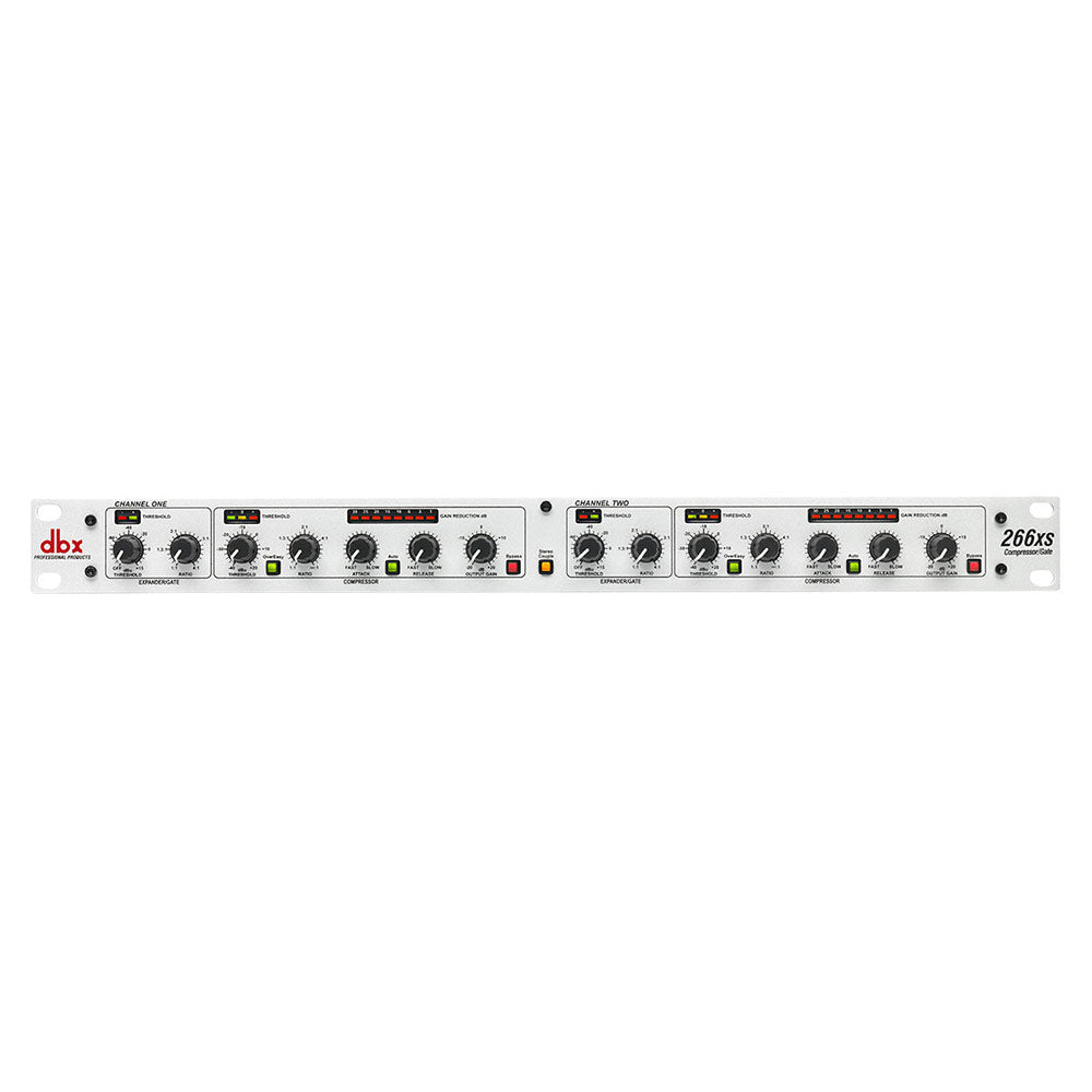 dbx 266xs ダイナミクスプロセッサー DBX 266xs Silver Stereo/Dual Mono Compressor/Gate Dynamics Processor
