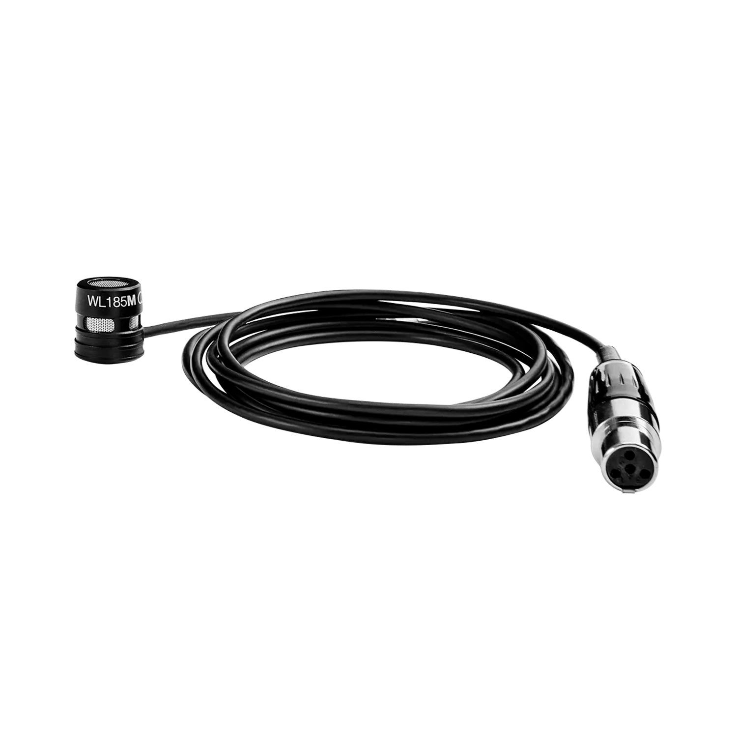 Shure WL185MB/C-TQG - Cardioid Lavalier Microphone (Black / TA4F)