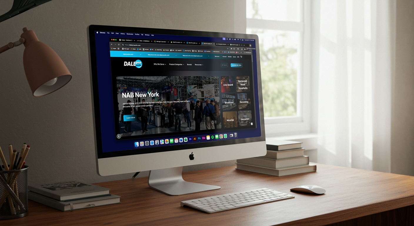 Dale Pro Audio Launches Redesigned Website Built to Help Customers Stay Ahead of the Curve