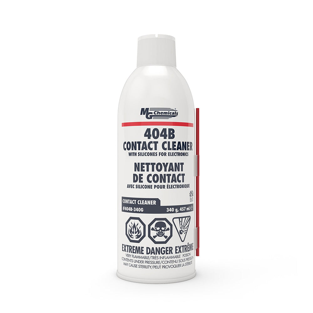MG Chemicals 404B-340G - Contact Cleaner with Lubrication Silicones (340 Gram Aerosol Can)