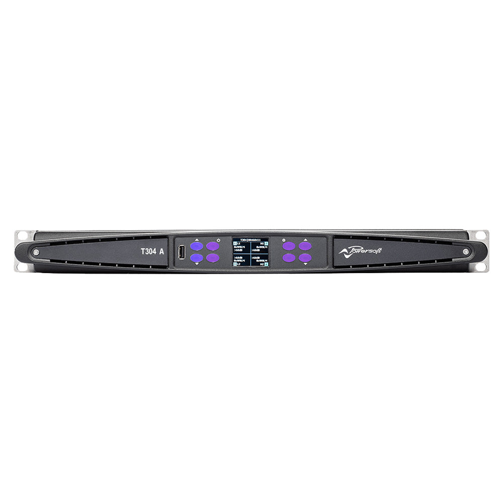 Powersoft T304 A - 3000W / 4-Channel High-Performance Amplifier with DSP