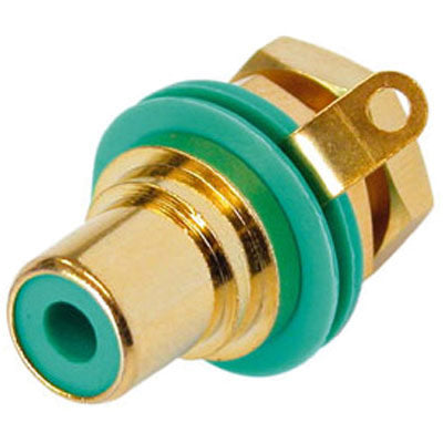 REAN NYS367-5 Jack RCA - Panel - Gold - Green