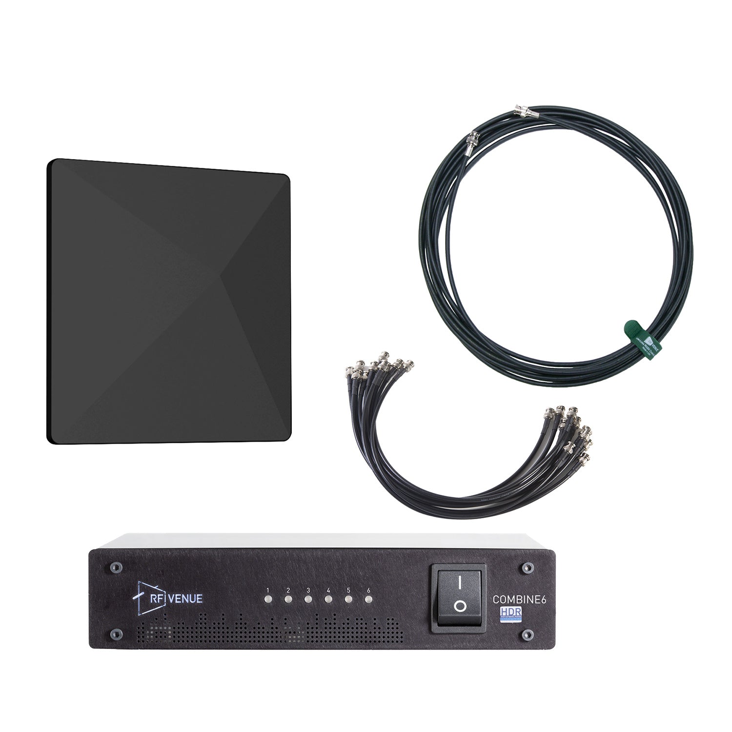 RF Venue COMB4CP-ARCB - 4-Channel In-Ear Monitor Upgrade Pack with Black CP Architectural Antenna