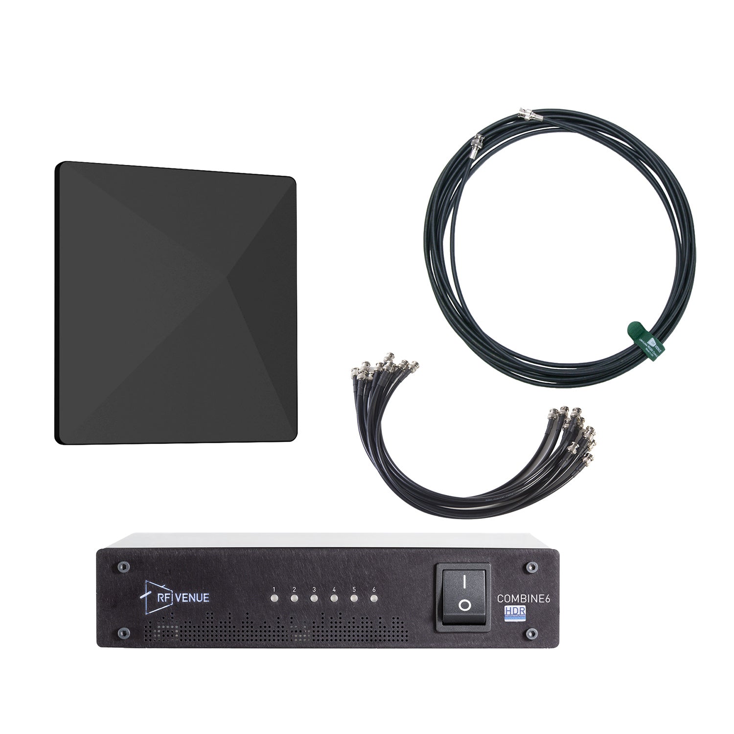 RF Venue COMB6CP-ARCB - 6-Channel In-Ear Monitor Upgrade Pack with Black CP Architectural Antenna