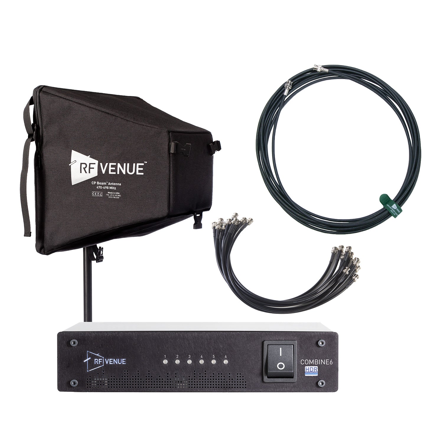 RF Venue COMB6CPB - 6-Channel In-Ear Monitor Pack with CP Beam Antenna