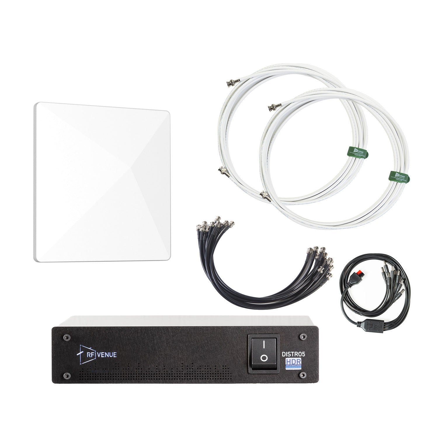 RF Venue D-ARCD5 - 5-Channel Wireless Mic Upgrade Pack with White Diversity Architectural Antenna