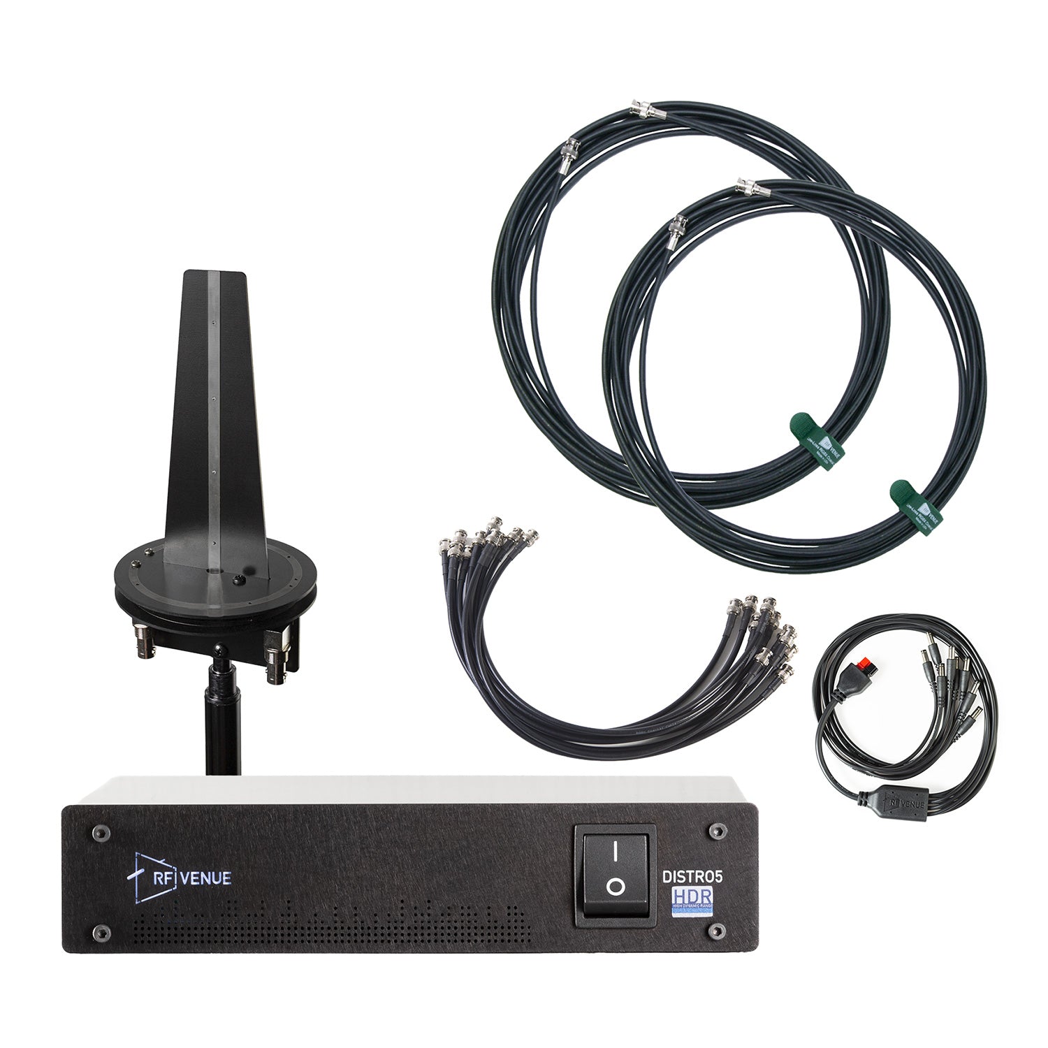 RF Venue D-OMNID5 - 5-Channel Wireless Mic Upgrade Pack with Diversity Omnidirectional Antenna