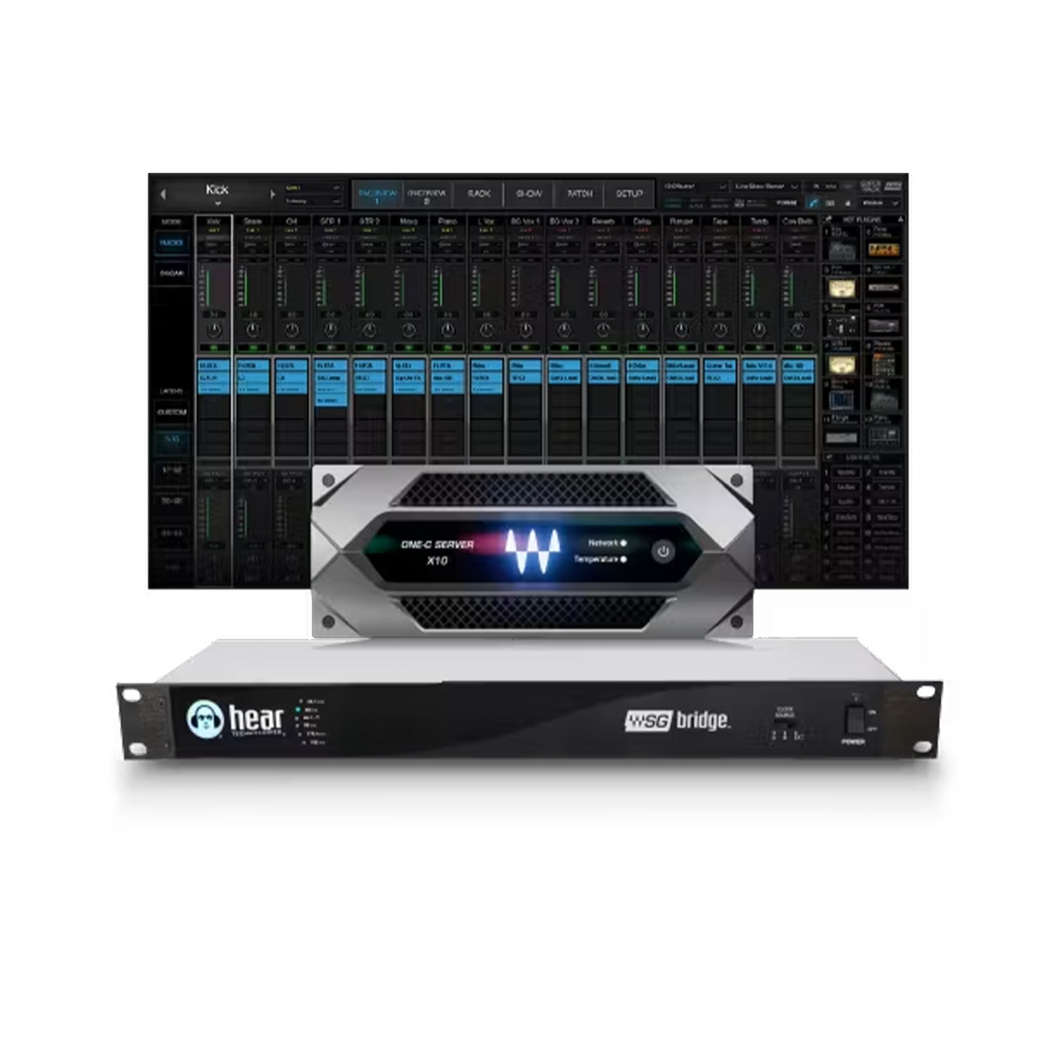 Waves WSG Bridge Server One-C SuperRack Combo for Dante