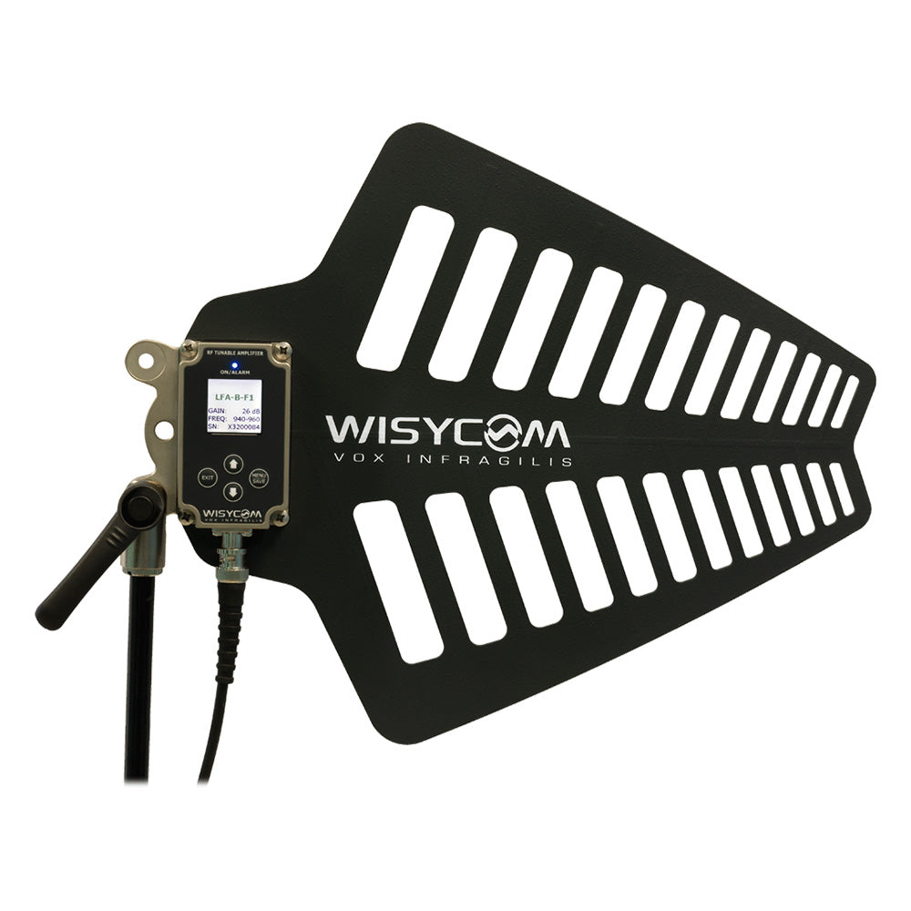 Wisycom LFA-N-F2 - Wideband Active Antenna with Remote Controlled Filters (N Connector / F2 Filter)