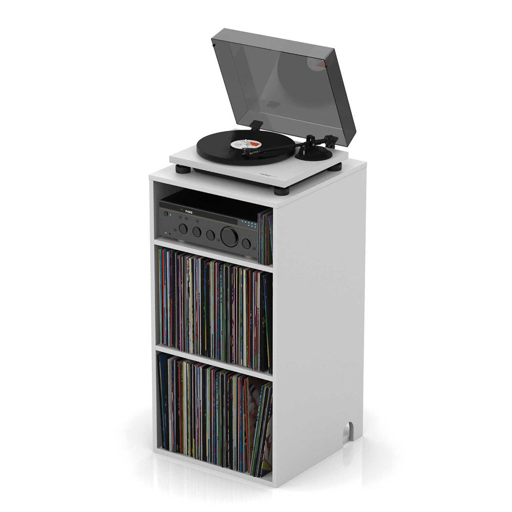 Glorious Modular Mix Rack - DJ Furniture with Storage (White)