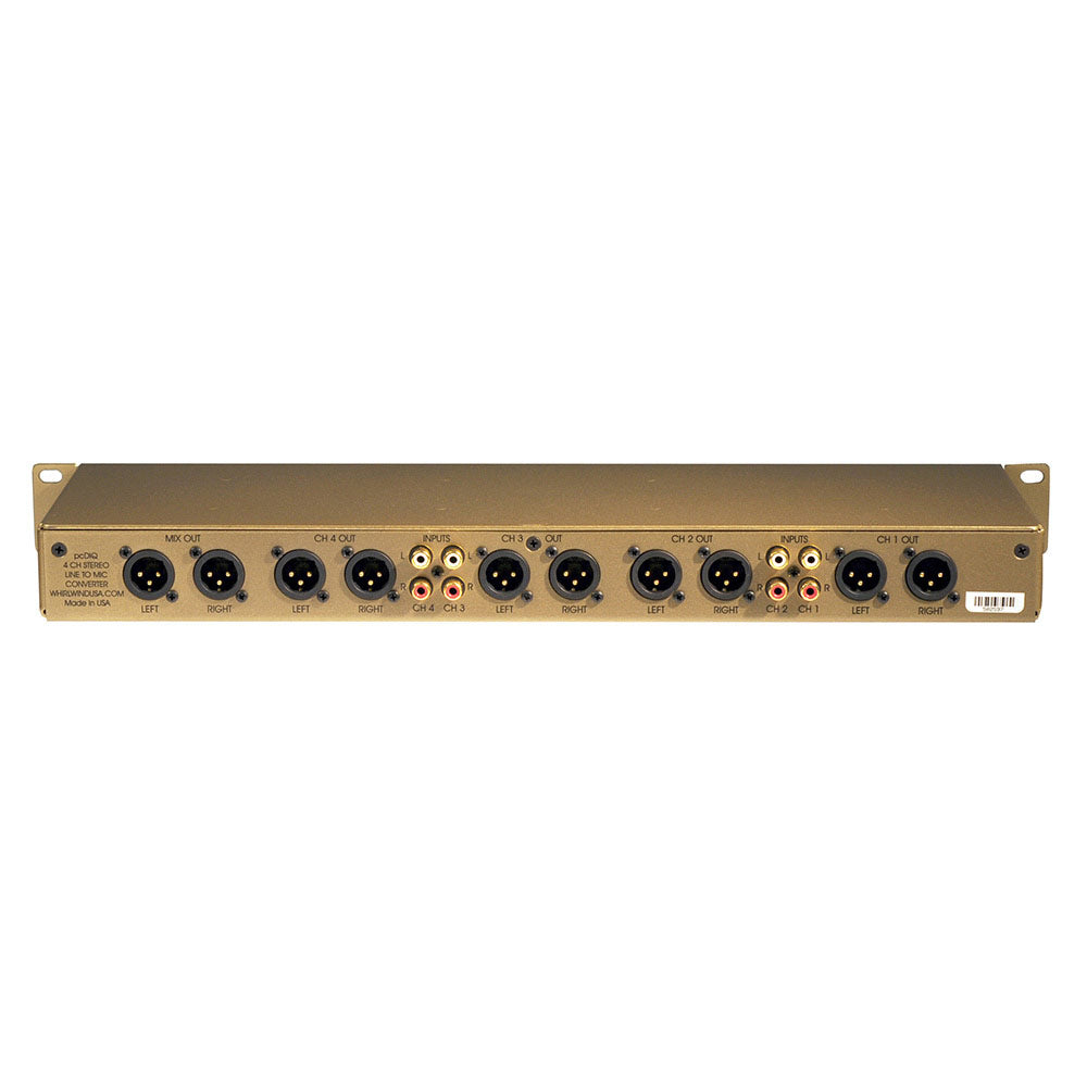 Whirlwind pcDIQ 4 Channel Rackmount Direct Box