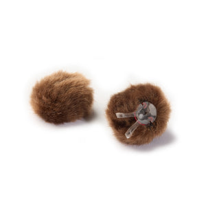 DPA Microphones AIR1-BROWN-S - AIR1 Universal Miniature Fur Windscreen (Brown / Small / Pair)