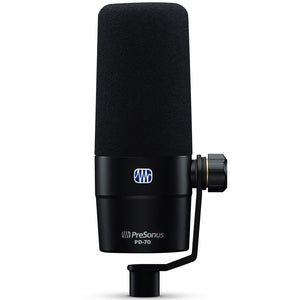 PreSonus PD-70 Dynamic Vocal Microphone for Broadcast, Podcasting, and Live Streaming