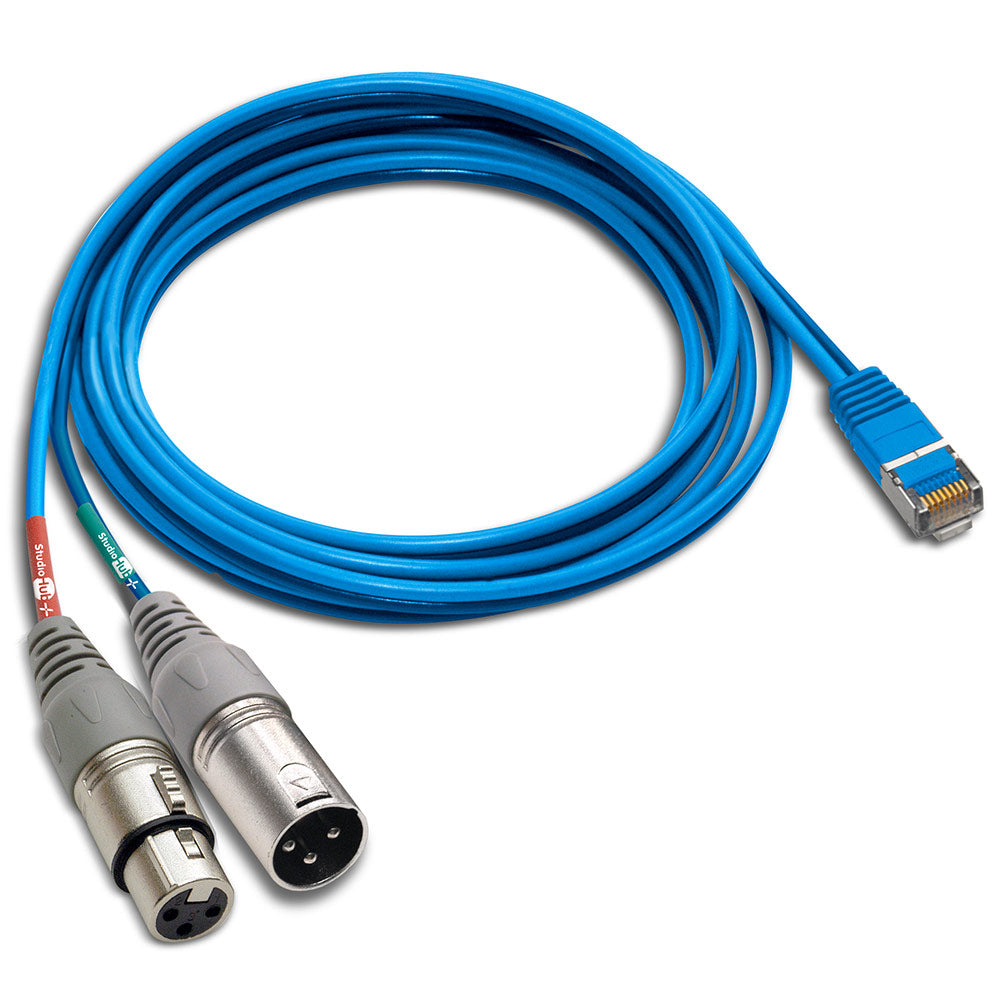StudioHub CABLE-XLRMF Dual XLR (Female) / XLR (Male) to RJ-45 (Male) 6-Foot Adapter Cable