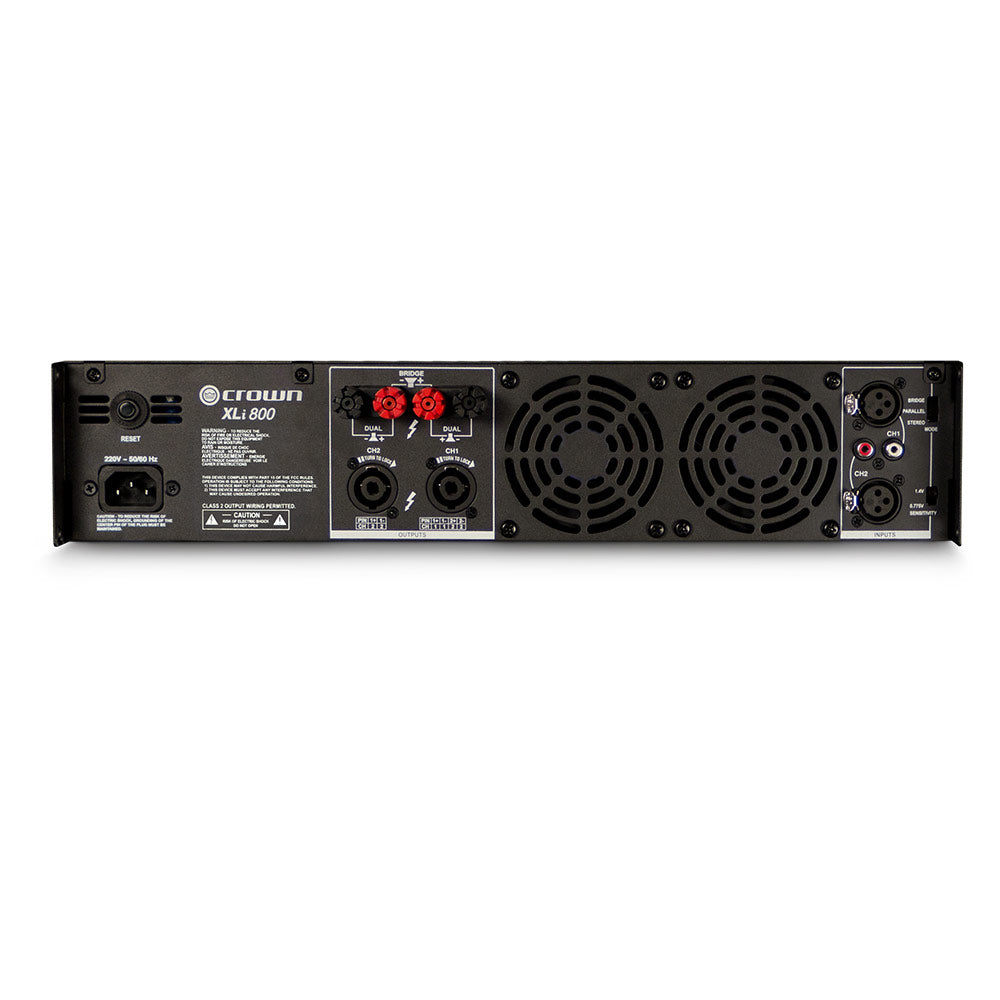 Crown XLi 800 Two-Channel 300W @ 4 ohm Power Amplifier